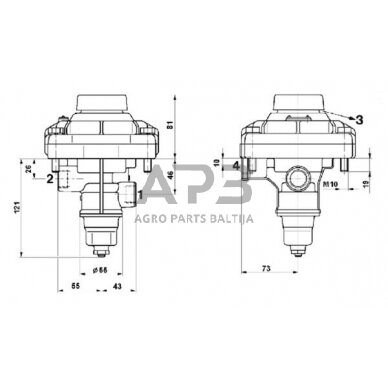 Priekabos valdymo vožtuvas Wabco 4712000087 4