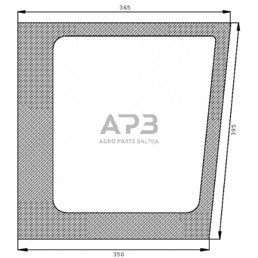 Priekinis kabinos stiklas apatinis Agco V31515510