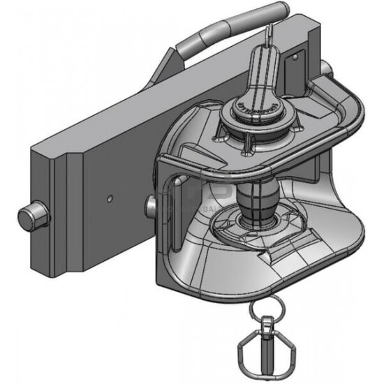 Priekabos prikabinimas rankinis 322mm Scharmüller 03322506A02 1