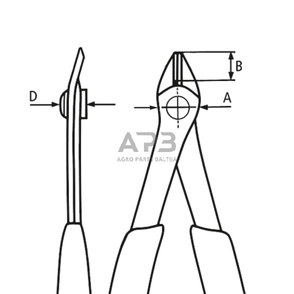 Precizinės elektronikos kirpimo replės 125mm KNIPEX 4