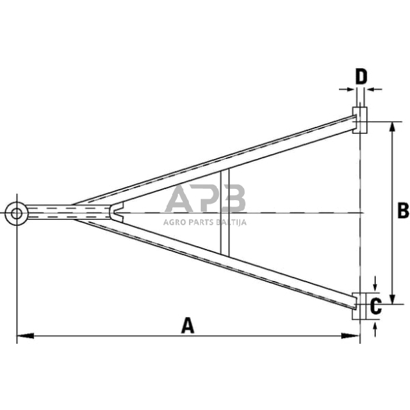 Priekabos dišlius 60/80 HW40226 1