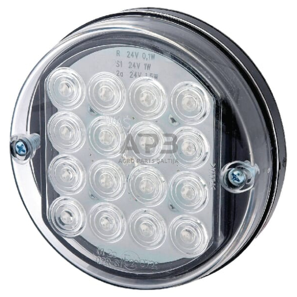 Priekabos galinis LED žibintas 12/24V, Ø175mm, Waś 1400681910