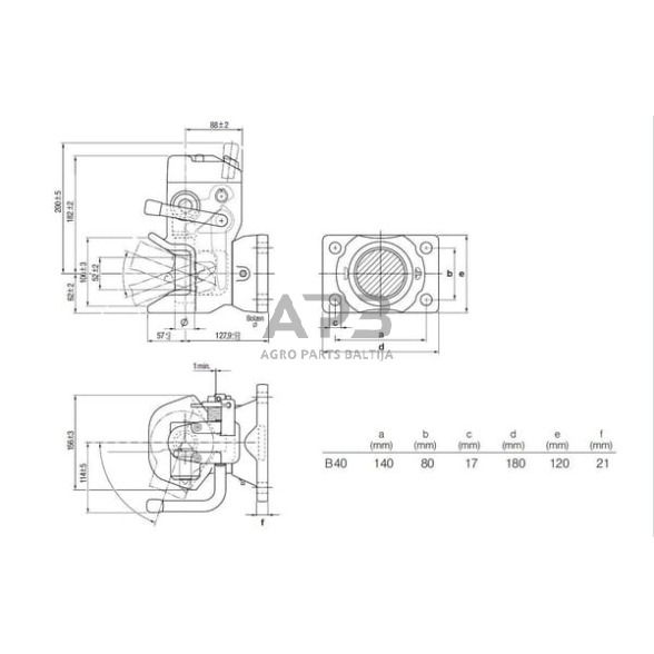 Priekabos prikabinimas automatinis Rockinger RO873B40300 2