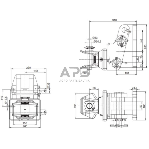 Priekabos prikabinimas rankinis Rockinger RO810A02044 2