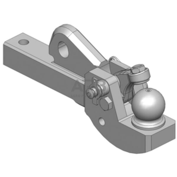 Priekabos prikabinimas su rutuliu K80 Scharmüller 00428100A20 1