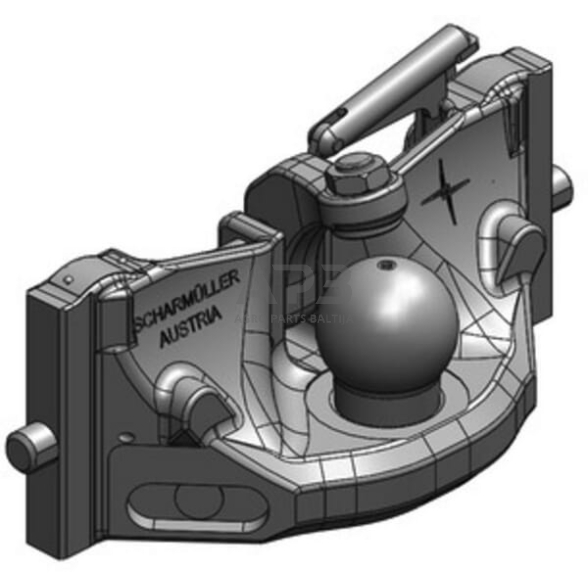 Priekabos prikabinimas su rutuliu K80 Scharmüller 05639046A02 1