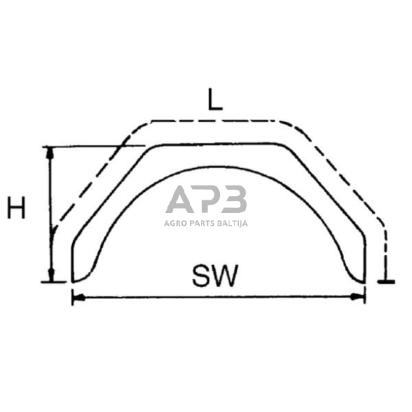 Priekabos purvasaugis PVC 13" WS1051 1