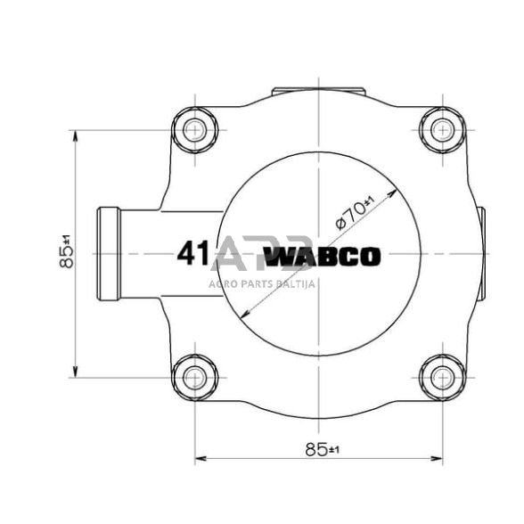 Priekabos valdymo vožtuvas Wabco 9730020700 4