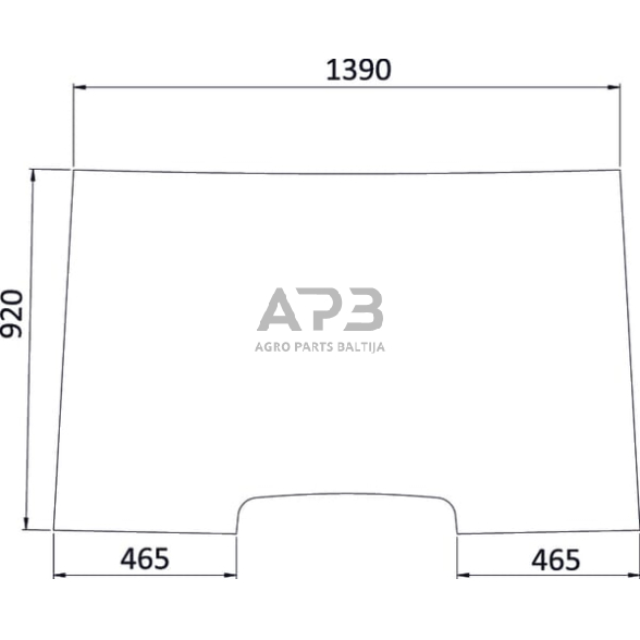 Priekinis kabinos stiklas 7700035820N
