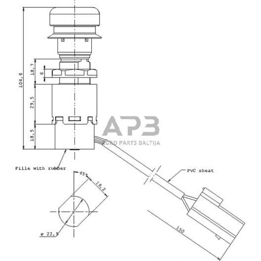 PTO jungiklis Cobo 23136000 1