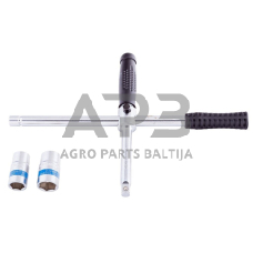 Rato raktas 1/2" su galvutėmis 17-19, 21-23mm