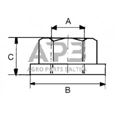 Rato veržlė M22x1.5 ADR 57322B1