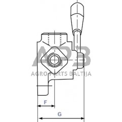 Rankinis eigos vožtuvas 6 prievadų T-Jungtis 1/2", DH106A 3