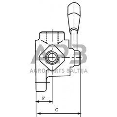 Rankinis eigos vožtuvas 8 prievadų D-Jungtis 3/8", DH058A 4