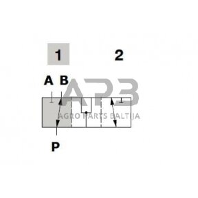 Rankinis eigos vožtuvas 3 prievadų 3A-12L 3/4" BSP, DF203003