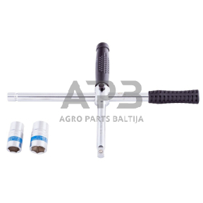 Rato raktas 1/2" su galvutėmis 17-19, 21-23mm