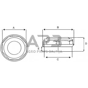 Rato stebulės dangtelis 111mm ADR 912T110