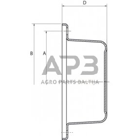 Rato stebulės dangtelis 125mm ADR 912T125AC