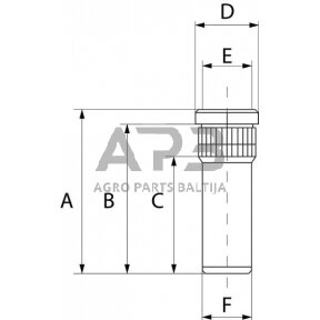 Rato varžtas M16x1.5 Monroc 335100400