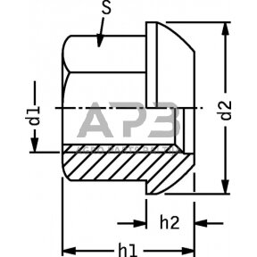 Rato veržlė DIN74361 M12x1.50 74361A1215