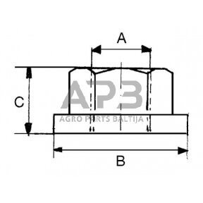 Rato veržlė M22x1.5 ADR 57322B1