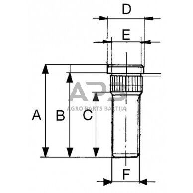 Rato varžtas ADR 903C18D21L 1