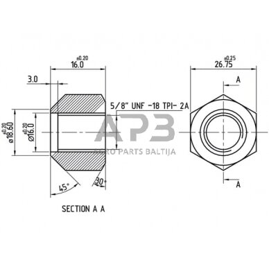 Rato veržlė Case IH 3047575R3N 1