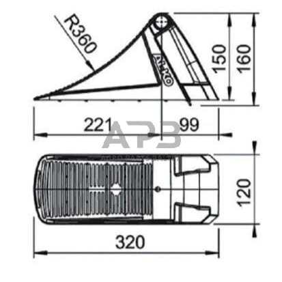 Ratų trinkelė AL-KO UK 36 KL 1235990