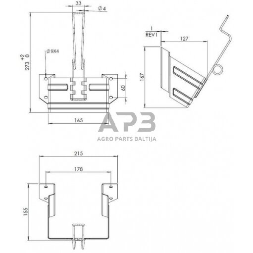 Ratų trinkelės laikiklis Lokhen Begin® G46, 600160500 2