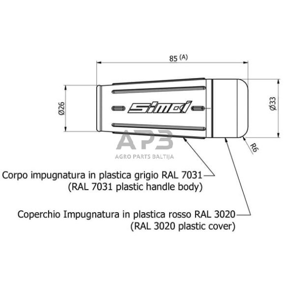 Rankena 13mm PVC Simol STR1311 1