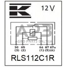 Relė 12V, 5 kontaktų RLS112C1R 2