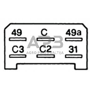 Relė Cobo 8-18V, 6 kontaktų 1900960000