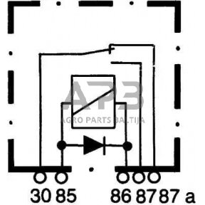 Relė Hella 12V, 5 kontaktų 4RD933332627