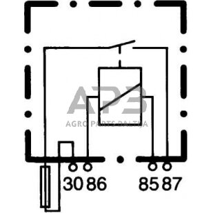 Relė Hella 12V, 4 kontaktų 4RA003530001 3