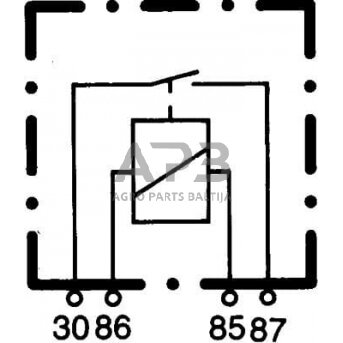 Relė Hella 12V, 4 kontaktų 4RA003437081 3