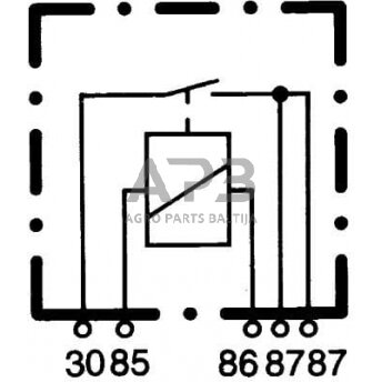 Relė Hella 12V, 5 kontaktų 4RA933791067 2