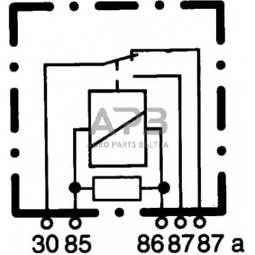 Relė Hella 12V, 5 kontaktų 4RD007794021 4