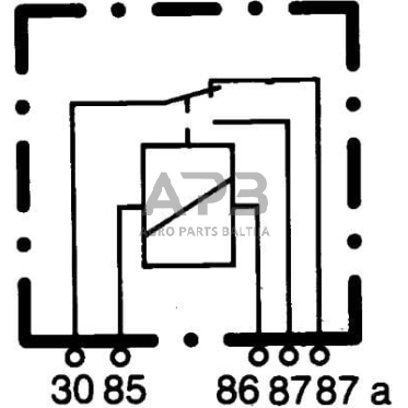 Relė Hella 12V, 5 kontaktų 4RD933332237 3