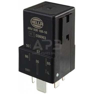 Relė Hella 12V, 6 kontaktų 4RV008188161