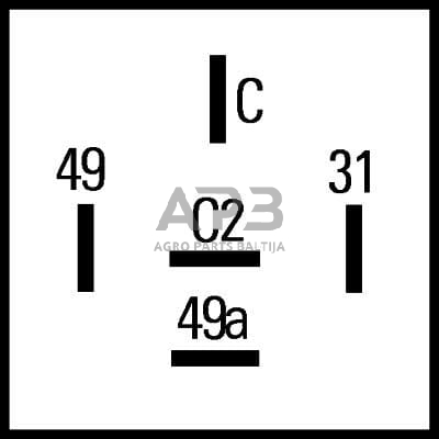 Relė Hella 12V, 5 kontaktų 4DN009492101 4