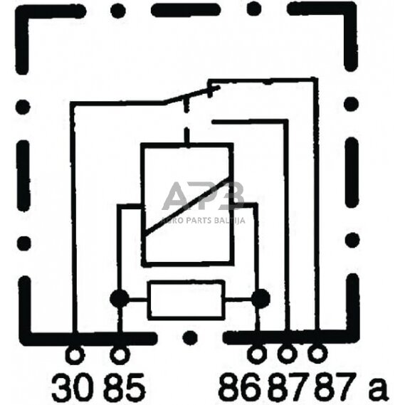 Relė Bosch 12V, 5 kontaktų 0332201107 2