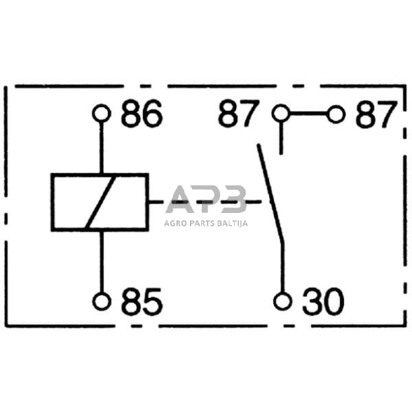 Relė Bosch 12V, 5 kontaktų 0332019150 2