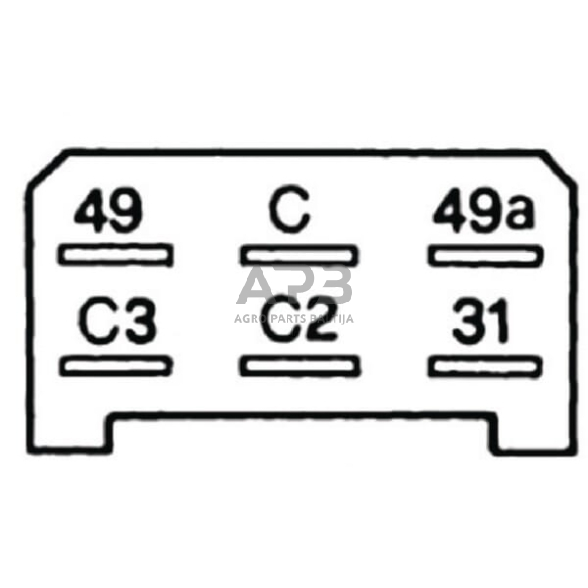 Relė Cobo 8-18V, 6 kontaktų 1900730000 2