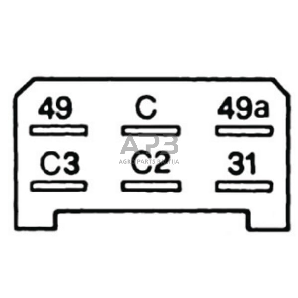 Relė Cobo 8-18V, 6 kontaktų 1900960000 1