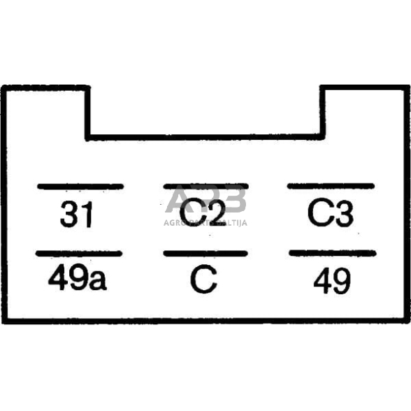 Relė Hella 12V, 6 kontaktų 4DN008768101 1