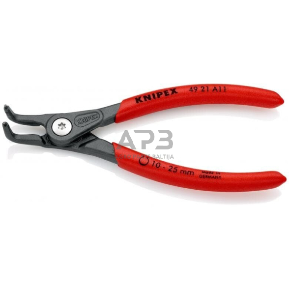 Replės išoriniams žiedams. Lenktos 130mm (Ø10-25mm) KNIPEX 1