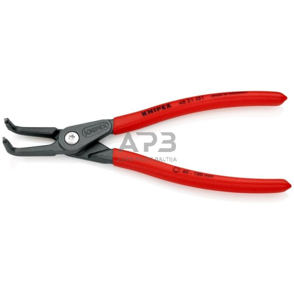 Replės vidiniams žiedams. Lenktos 210mm (Ø40-100mm) KNIPEX 1