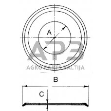 Riebokšlis 20x47x1.5 ADR 915PG20