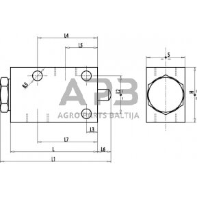 Ribinis vožtuvas VF-NC, G3/8" C056V0827