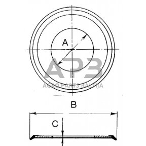 Riebokšlių komplektas 100x65 ADR 9RNMA